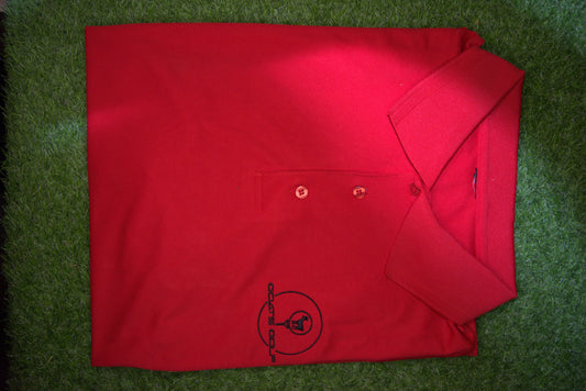 Goats Golf Polo Red L